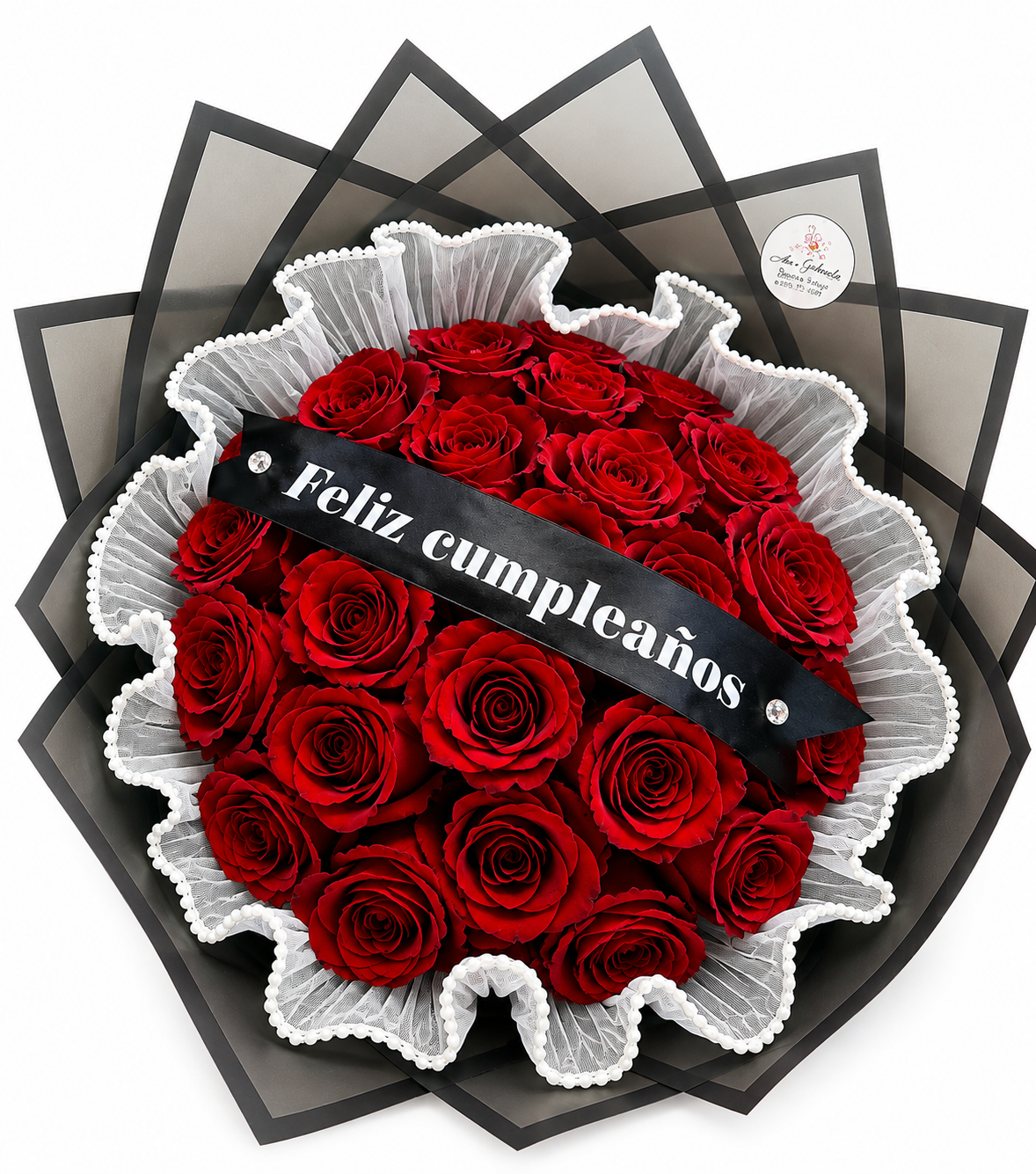 24 Red Roses Birthday Bouquet