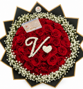 Initial Love Rose Bouquet