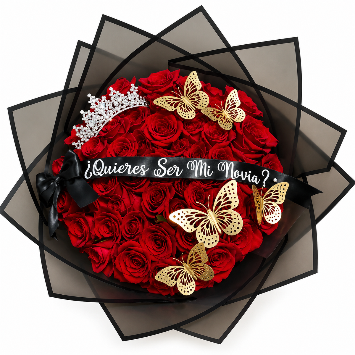 100 Roses Romantic Proposal Bouquet
